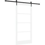  Klizna vrata Bijela i crna 93 x 202 cm | shoptok.hr