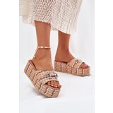 Boto Womens Wedge Sandals With Braiding And Decoration Multicolor Isolene | ePonuda.com