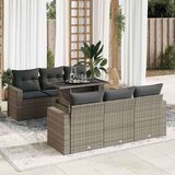  7-dijelni set vrtnih sofa sivi od poliratana | shoptok.hr