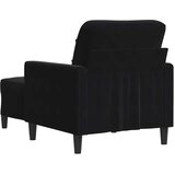  Fotelja s tabureom crna 60 cm baršunasta | shoptok.hr