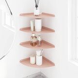  Lebdeća polica s policom 4 pcs Ružičasta 30 x 30 x 2 cm | Eponuda.com