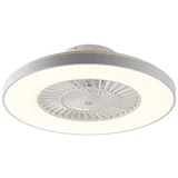 Stropni ventilator bel z efektom zvezde, ki ga je mogoče zatemniti - Climo