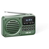 Akai radio prijenosni FM, AM, BT, LCD, USB, punjiva baterija, zeleni APR-300 | shoptok.hr