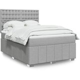  Krevet box spring s madracem svjetlosiva 160x200 cm tkanina | shoptok.hr