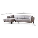 Atelier Del Sofa ugaona garnitura Belissimo Left Grey | ePonuda.com