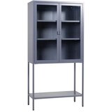 Venture Home vitrina Misha 35 × 150 × 75 cm, siva | shoptok.hr
