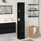 vidaXL kupaonski ormar Crni hrast Konstruirano drvo 25x25x170 Cijene