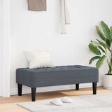  Klupa s jastukom Tamno siva 113 x 57 x 39 cm Baršun | shoptok.hr