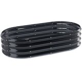 Chomik Ovalna vrtna gredica 120x60x30 cm (ANTRACIT) | shoptok.hr