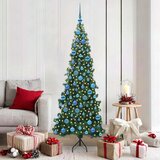 vidaXL Korner Umjetno Božićno Drvo Zelena 180 cm PVC i metal Cijene