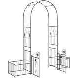  Vrtni lok s ključavnico Črna 203 x 50 x 218 cm, (5000160712) | Shoptok.si
