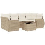  7-dijelni set vrtnih sofa od poliratana s jastucima bež | shoptok.hr