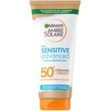 Garnier Ambre Solaire Sensitive Advanced Hypoallergenic Milk vodoodporna zaščita pred soncem za telo 175 ml | Shoptok.si