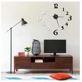  3D stenska ura moderna črna in bela 100 cm XXL | Shoptok.si