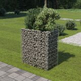 vidaXL Visoka greda gabion pocinkano jeklo 90x50x100 cm Cene