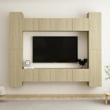 vidaXL 8-dijelni set TV ormarića boja hrasta sonome od iverice | shoptok.hr