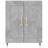  Visoka komoda siva betona 69,5x34x180 cm od konstruiranog drva | shoptok.hr