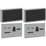  Set ormara za alate 6 kom. Crna Čelik s prahom premazan | shoptok.hr
