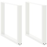  Noge za blagovaonski stol U-oblik 2 kom Bijele 90 x (72-73) cm Čelik | Eponuda.ba