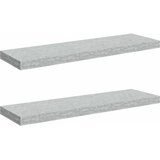  Plutajuće zidne police 2 kom boja betona 80 x 23,5 x 3,8 cm MDF | Eponuda.ba