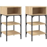  Noćni ormarići 2 kom boja hrasta 35x34,5x70cm konstruirano drvo | shoptok.hr