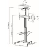  Univerzalno TV stojalo HS-7000 do 100" | Shoptok.si