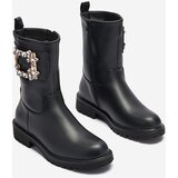 Resti Women's black eco-leather boots with embellishment Xetika - Footwear | ePonuda.com