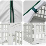  4-panelni ogradni igralište za pse s krovom 88 x 58 cm Plastika | Shoptok.si