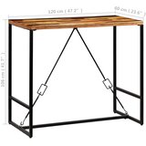  Barski stol od masivnog obnovljenog drva 120 x 60 x 106 cm | shoptok.hr