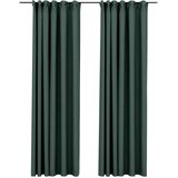  Zavjese za zamračivanje s kukama 2 kom zelene 140 x 245 cm | shoptok.hr