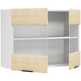 MID.YOU Kuhinjska Zgornja Omarica Fasola, Bela, Hrast, Š 80cm | Shoptok.si