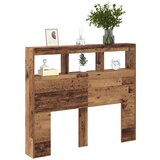 vidaXL vzglavnik star les trden recikliran les 120 x 17 x 102 cm | Shoptok.si
