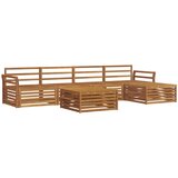  Set vanjskih sofa 6 kom. Prirodna Čvrsto drvo akacije | shoptok.hr