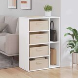  Strani šal s predalom Bela 60 x 33,5 x 84 cm, (5000233759) | Shoptok.si