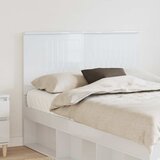  Uzglavlje s uzglavljem Sjajno bijelo 120 cm Konstruirano drvo | shoptok.hr