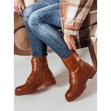 DStreet Botki damskie workery STYLOBOSS kamelowe | Shoptok.si