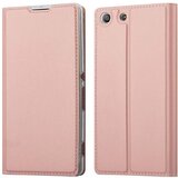 Cadorabo Ohišje, združljivo z Sony Xperia M5 v klasična rožnata zlata - Zaščitni ovitek z magnetnim zapiranjem, stoječo funkcijo in režo za kartice, (20558758) | Shoptok.si