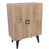 Hanah home Senegal OakBlack Multi Purpose Cabinet | ePonuda.com