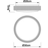 Globo 41749-12 - led plafonsko svetlo ovi LED/12W/230V | Eponuda.com