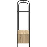  Stalak za odjeću s pohranom Smeđi hrast 100 x 44 x 160 cm | shoptok.hr
