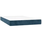  box spring s madracem LED tamnoplavi 120x200 cm baršun | shoptok.hr