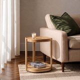 Hanah home pomoćni sto milan c 42, 42 cm, hrast Cene