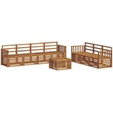  Setovi sofa 8 kom. Prirodna Čvrsto drvo akacije | shoptok.hr