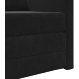 SOFA na razvlačenje 2-u-1 Crna 74x77x81 cm Velur | shoptok.hr