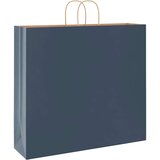  Papirnate vrećice 250 kom s ručkama plave 54x15x49 cm | shoptok.hr