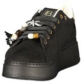 Laura Biagiotti 9821 ženske tenisice na vezanje s platformom 4 cm crne | shoptok.hr