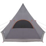 Šator Teepee za 5 osoba Siva i narančasta 545 x 450 x 295 cm | shoptok.hr