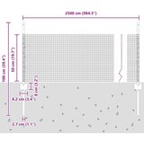 vidaXL Set ograje za kokoši Set 2 Pocinkano jeklo 25 x 0.5 m Vzdržljivo | Shoptok.si