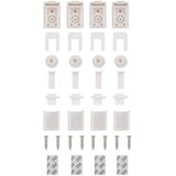 vidaXL Plisirana roleta crna 45x100 cm širina tkanine 44,4 cm | shoptok.hr
