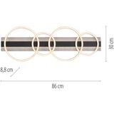 Just LIGHT. 14426-21 - LED plafonsko svetlo CICHIO LED/37W/230V + LED/9,5W crna | Eponuda.com
